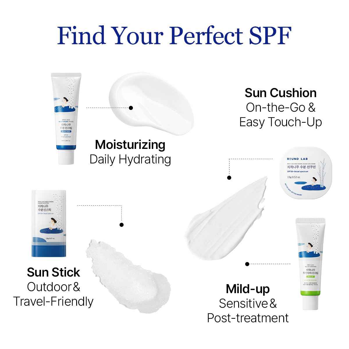 Round Lab Birch Juice Mild-Up UV Lock Sunscreen by AsiaBeautyMall