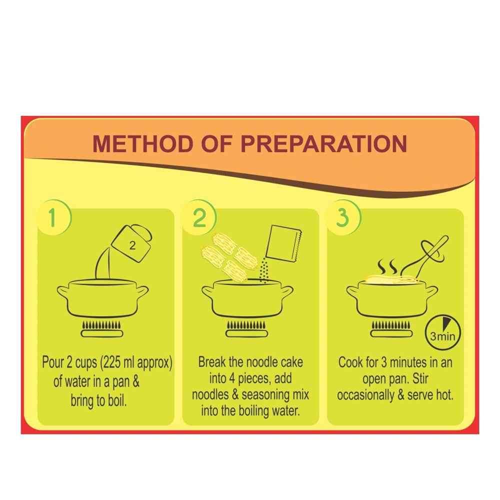 Patanjali Atta Noodles Chatpataa - Family Pack (Pack of 4)