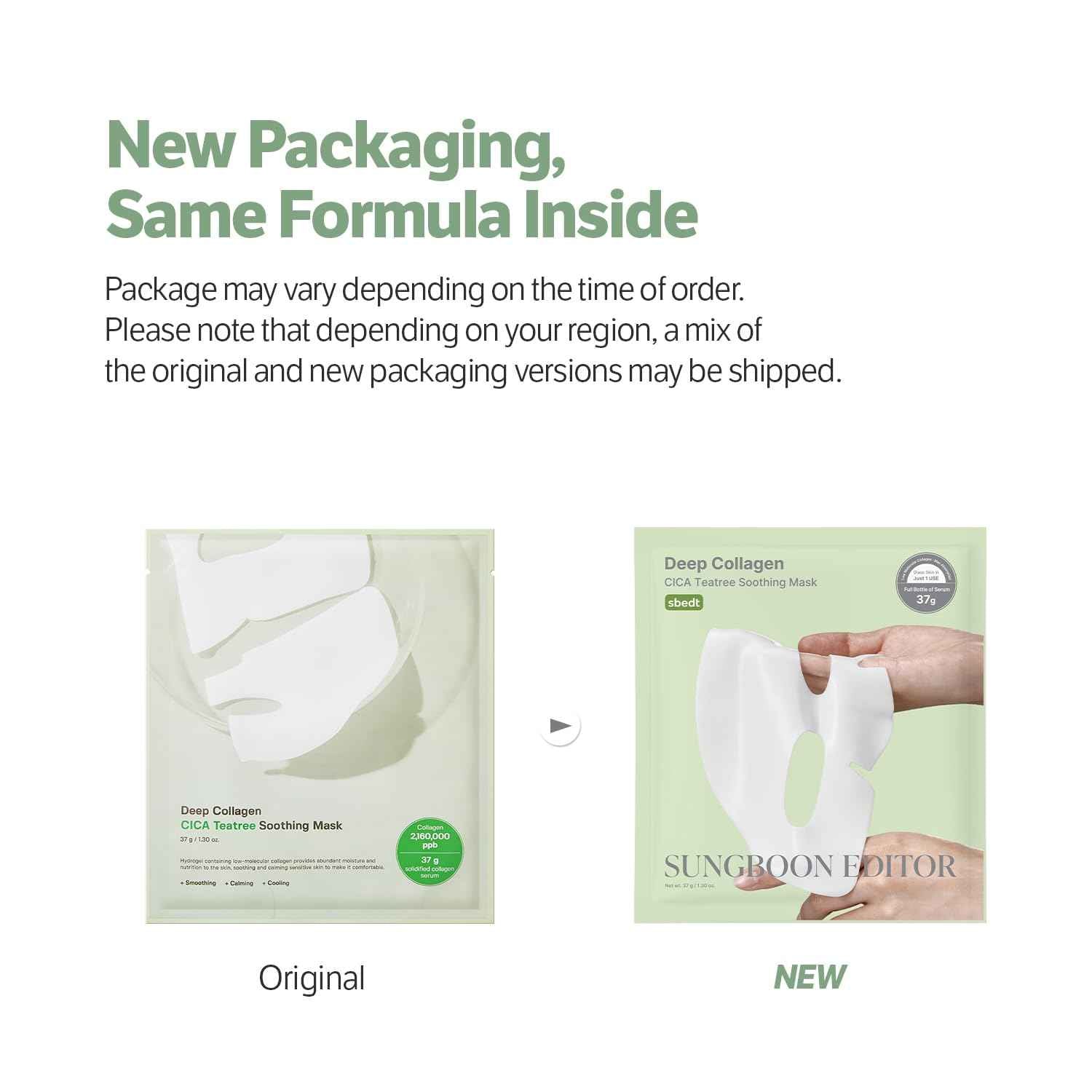 Sungboon Editor Deep Collagen CICA Teatree Soothing Mask