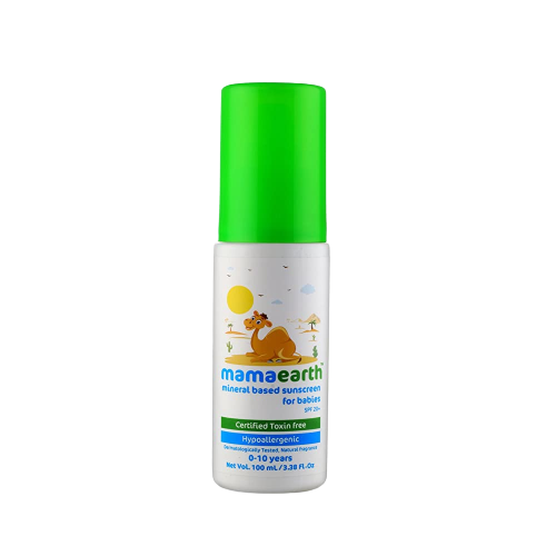 Mamaearth Mineral Based Baby Sunscreen For Protects from UV Rays & Deeply Nourishing & Soothing