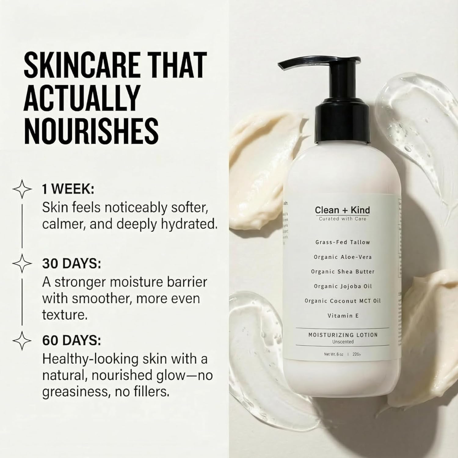 Tallow Lotion by Clean + Kind