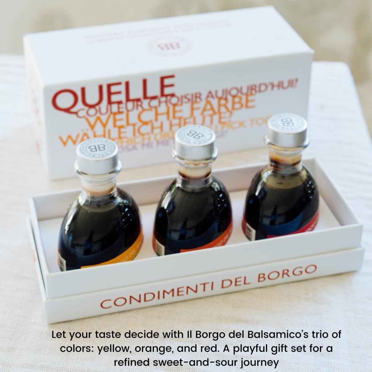 Il Borgo Del Balsamico, Aged Balsamic Vinegar Gift Set (3x100ml)