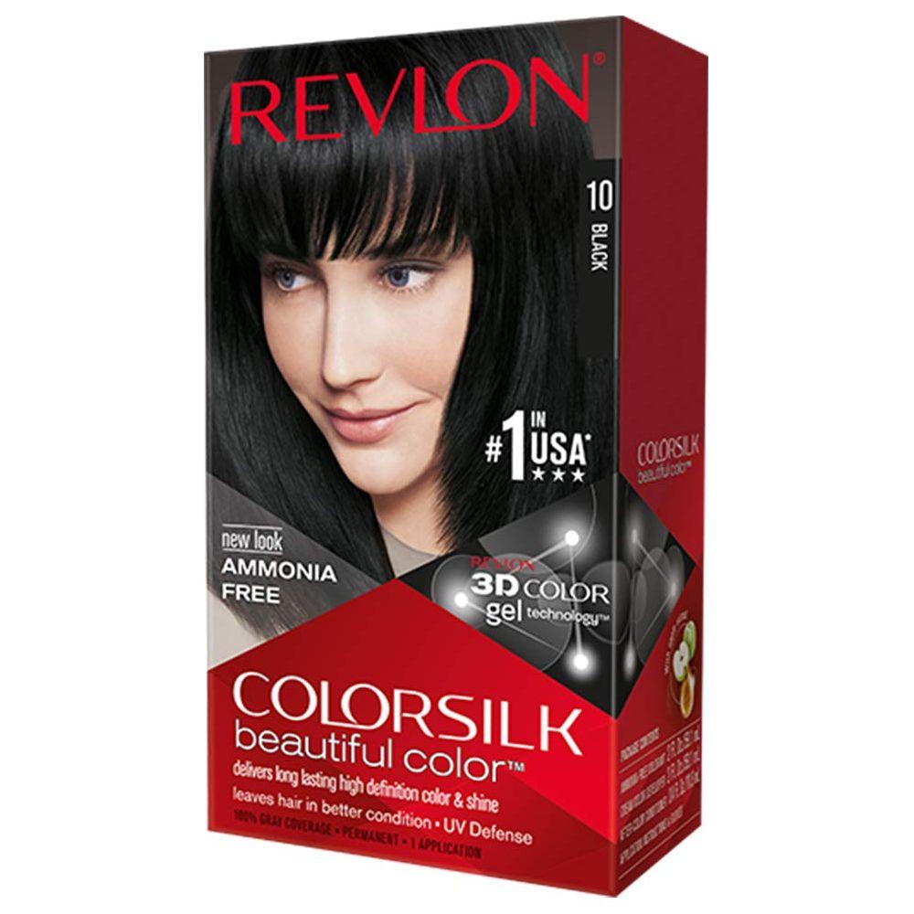 Revlon - ColorSilk 10 Black Permanent Haircolor 1.00 ct / 2 Oz by Pasteur Pharmacy