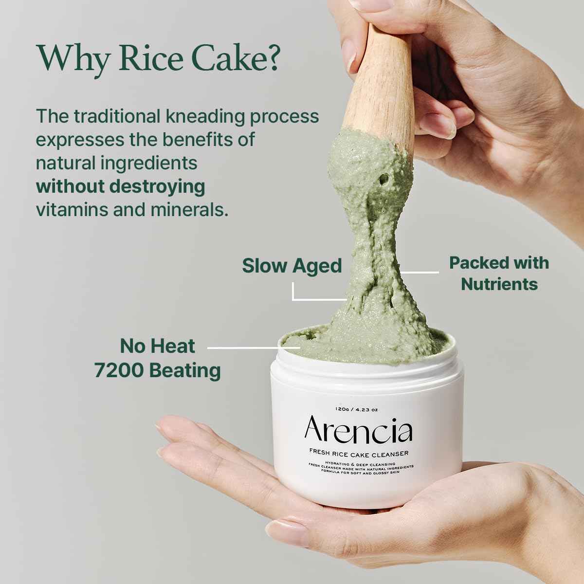 Arencia Fresh Green Rich Mochi Cleanser