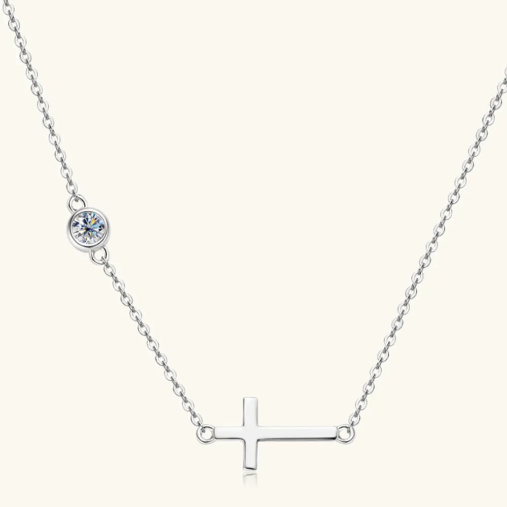 Cross 925 Sterling Silver Sparkala™ Necklace by Sparkala