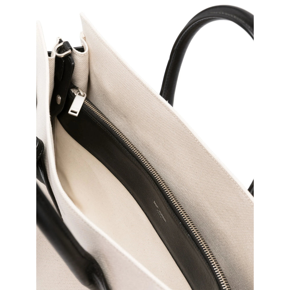 Saint Laurent White Tote Bags Men by Luosophy