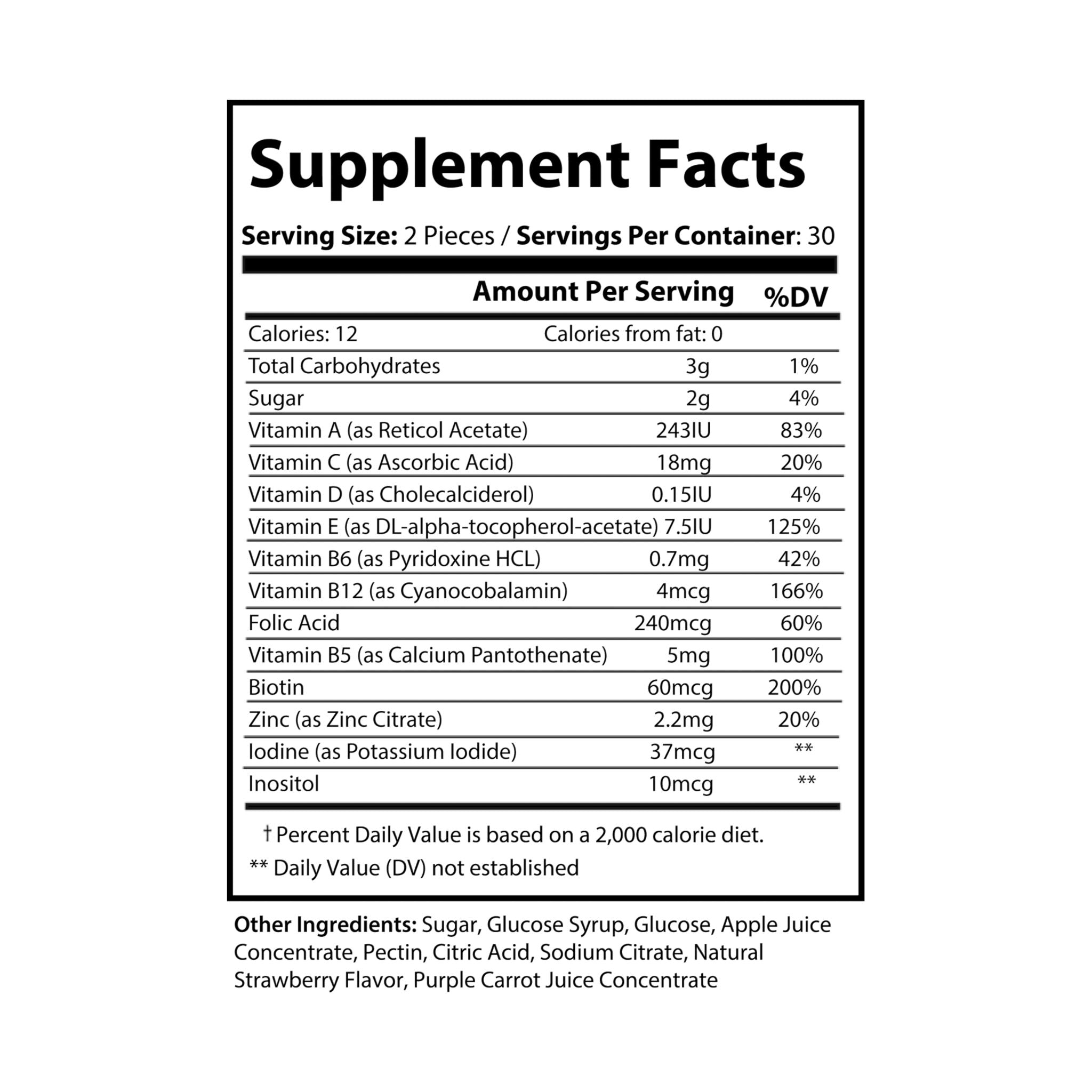 Multivra Multivitamin Gummies for Adults (60 Gummies) by Spee24, LLC