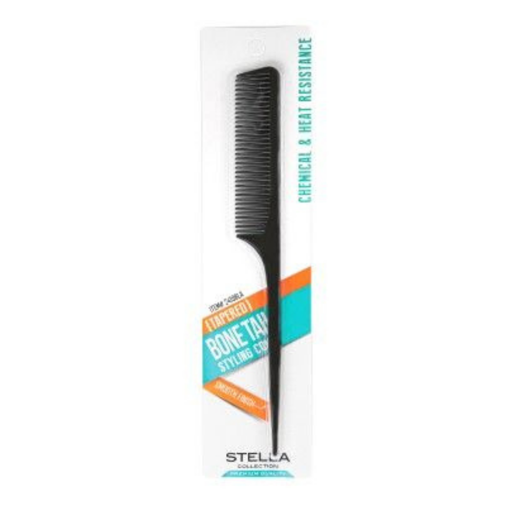 Stella Collection Tapered Bone Tail Styling Comb DestGlow