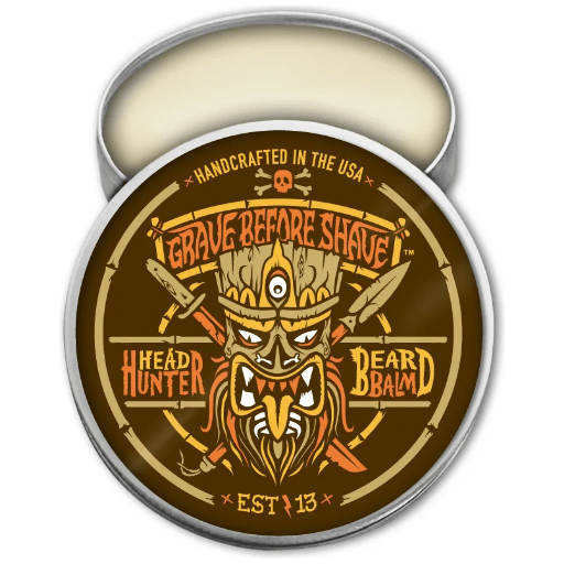 Grave Before Shave Head Hunter Beard Balm Tropical Summer Aroma 2 oz by Pasteur Pharmacy