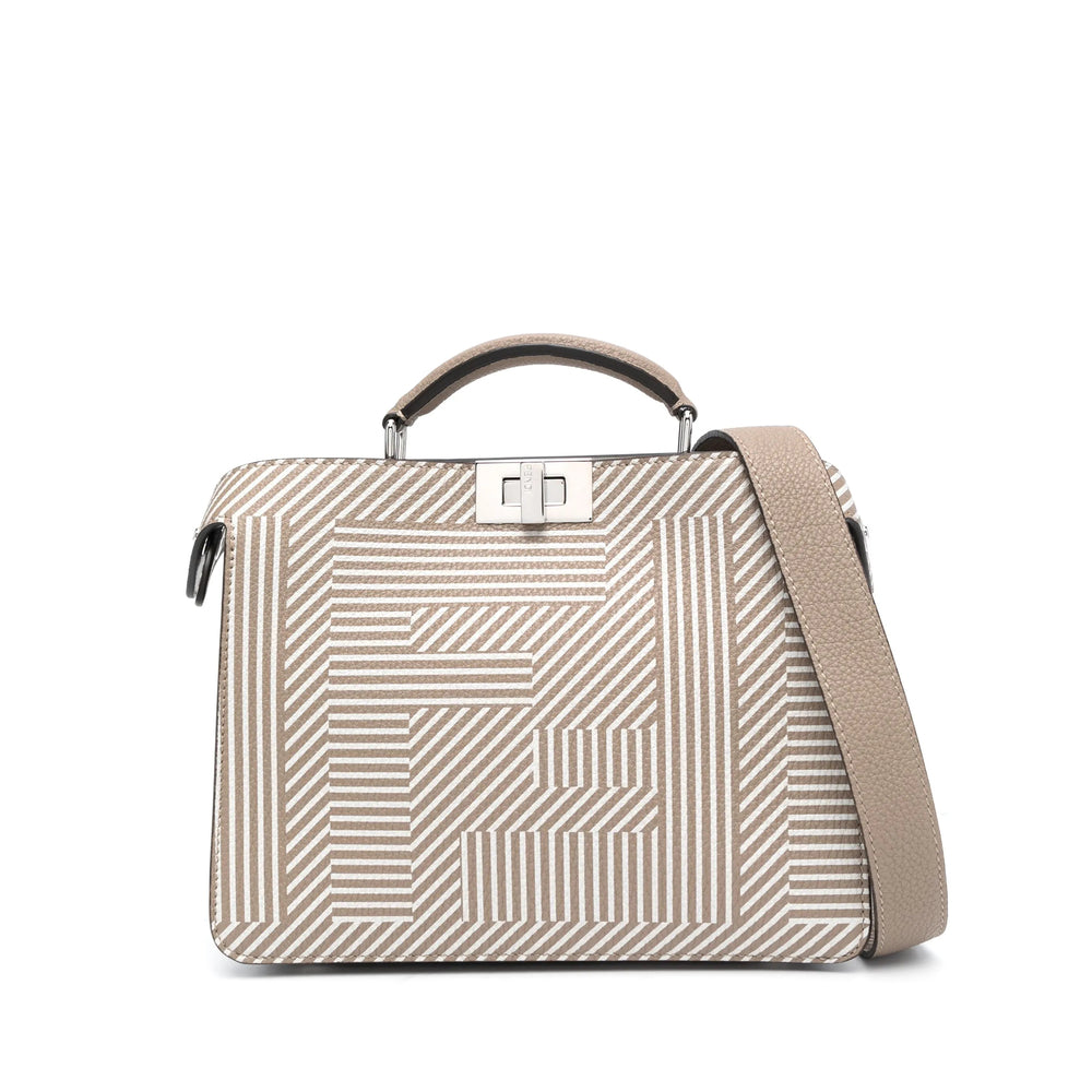 Fendi Neutrals Tote Bags Men by Luosophy