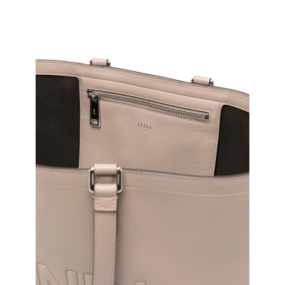 Fendi Neutrals Tote Bags Men by Luosophy