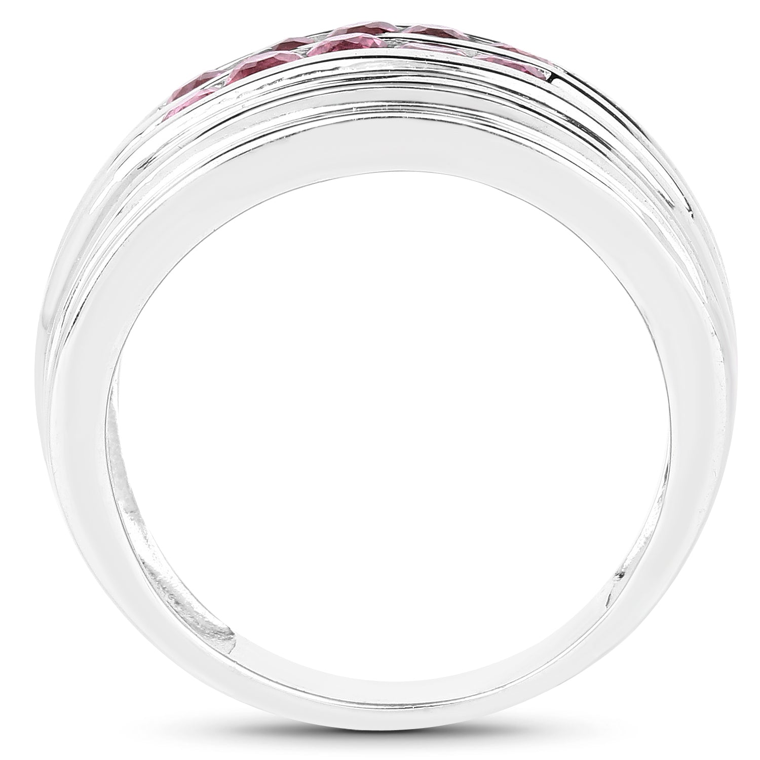 1.00 Carat Genuine Pink Tourmaline .925 Sterling Silver Ring by Bids.com