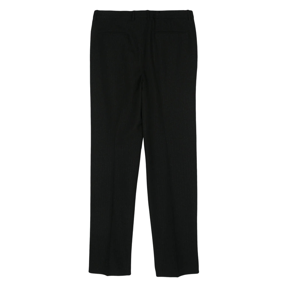 Saint Laurent Black Trousers - Regular & Straight-Leg Trousers Men by Luosophy