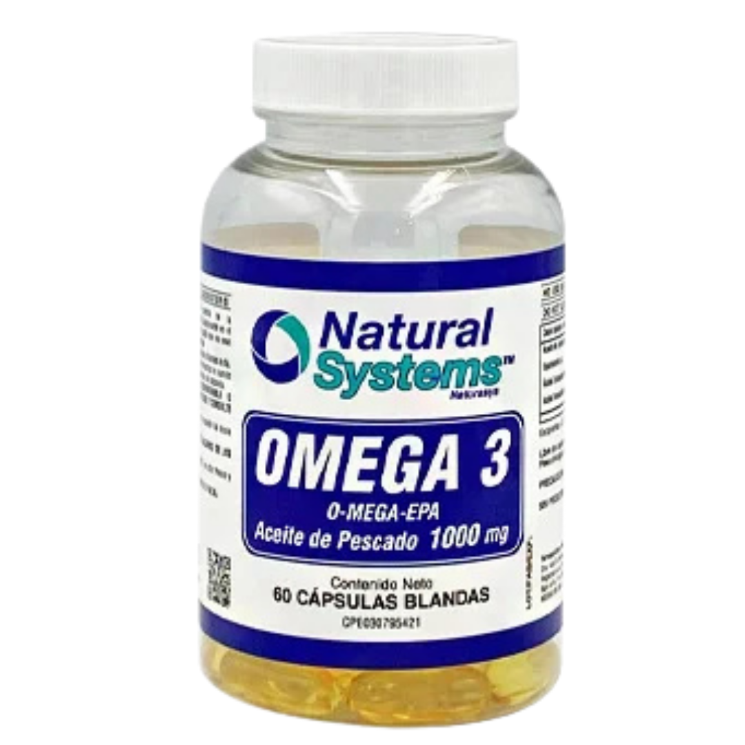 Natural Systems Omega-3 Fish Oil 1000mg (60 Softgels) DestGlow