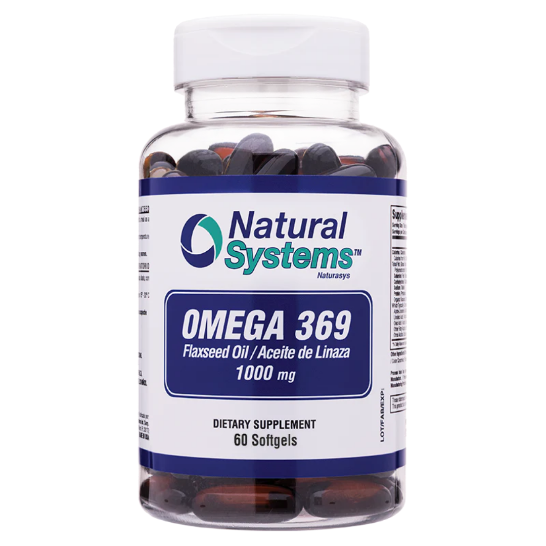 Natural Systems Omega 3-6-9 Flaxseed Oil 1000mg (60 Softgels) DestGlow