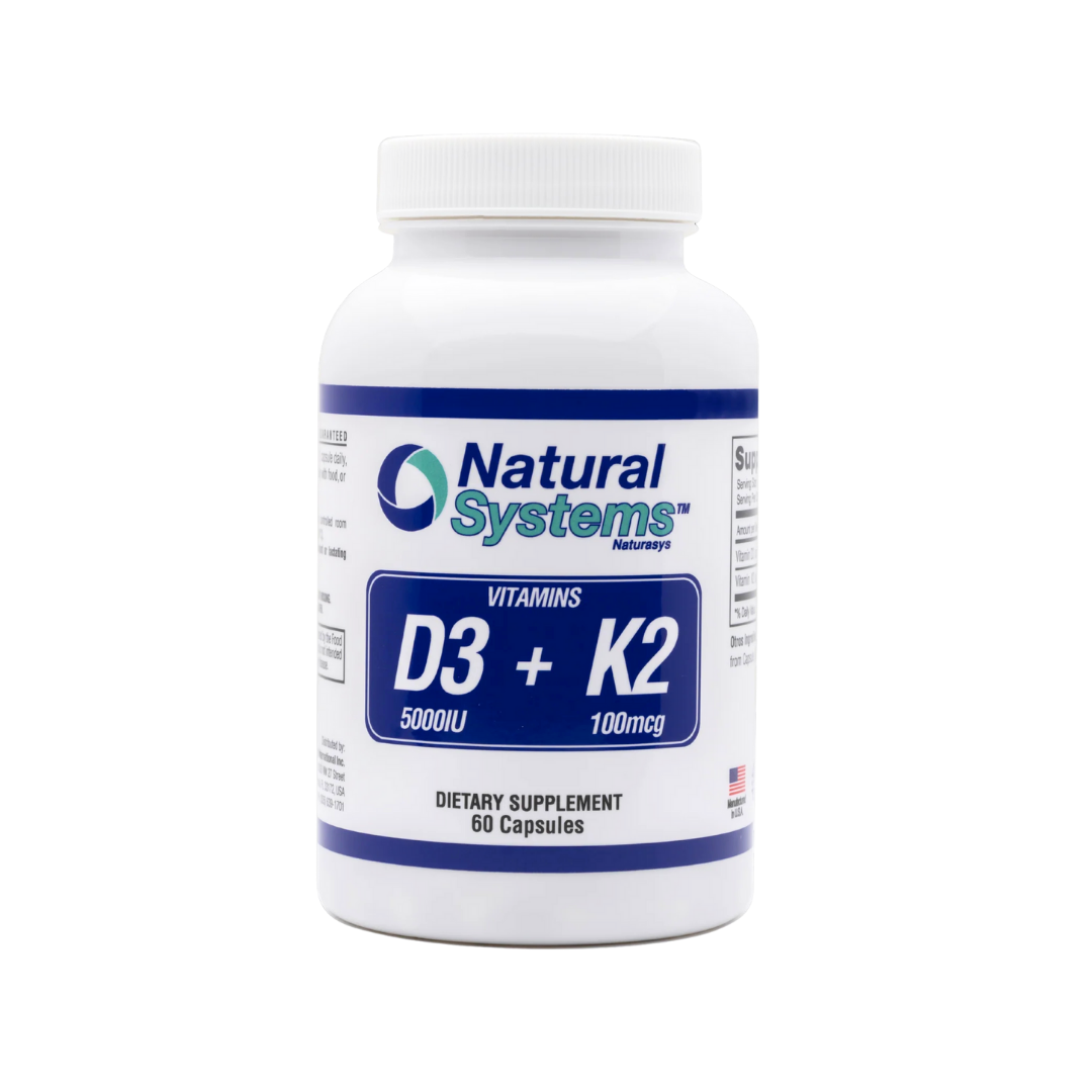 Natural Systems Vitamin D3 + K2 5000 IU Support (60ct) DestGlow