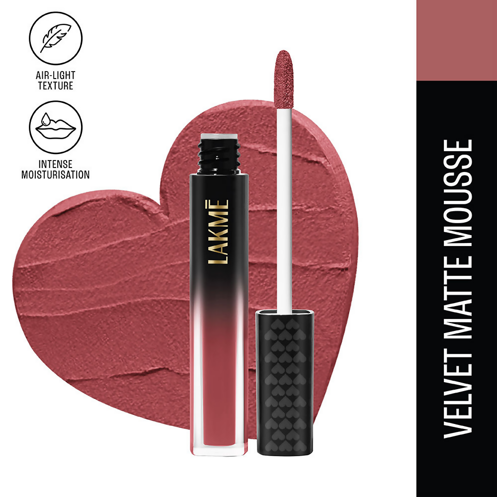 Lakme Xtraordin-Airy Velvet Matte Lip Mousse - Lets Talk Nude