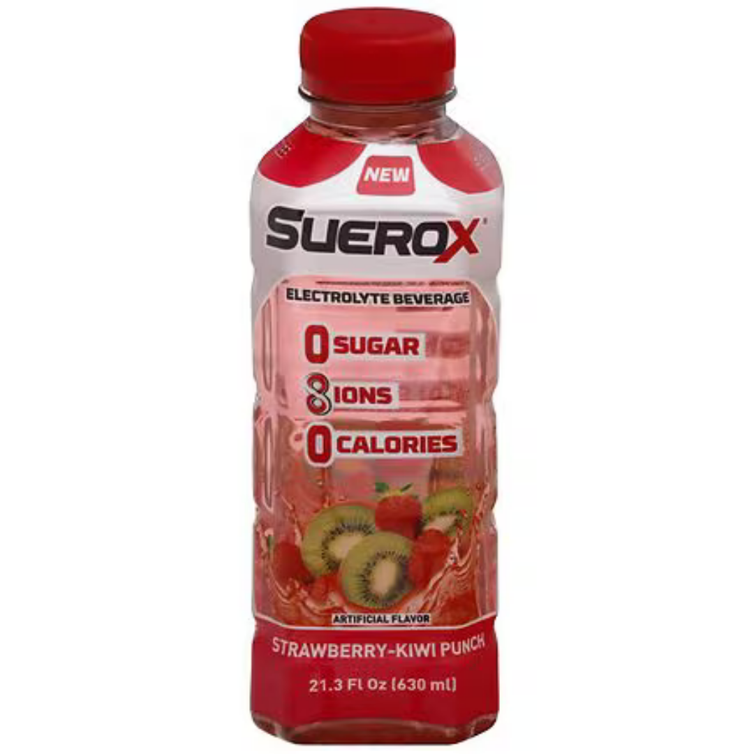 Suerox Zero Sugar Fruit Punch Electrolyte Beverage 21.3oz DestGlow