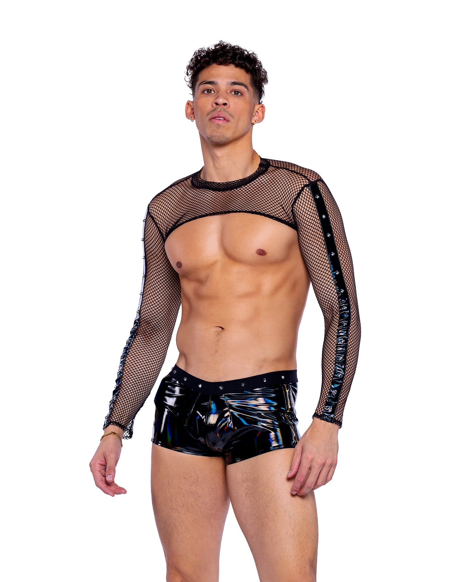 Rebel Rave: Unisex Fishnet Shrug