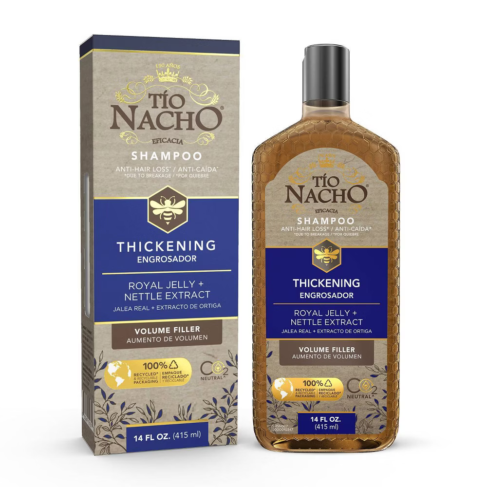 Tío Nacho Thickening Shampoo with Royal Jelly & Nettle Extract (14 fl oz) DestGlow