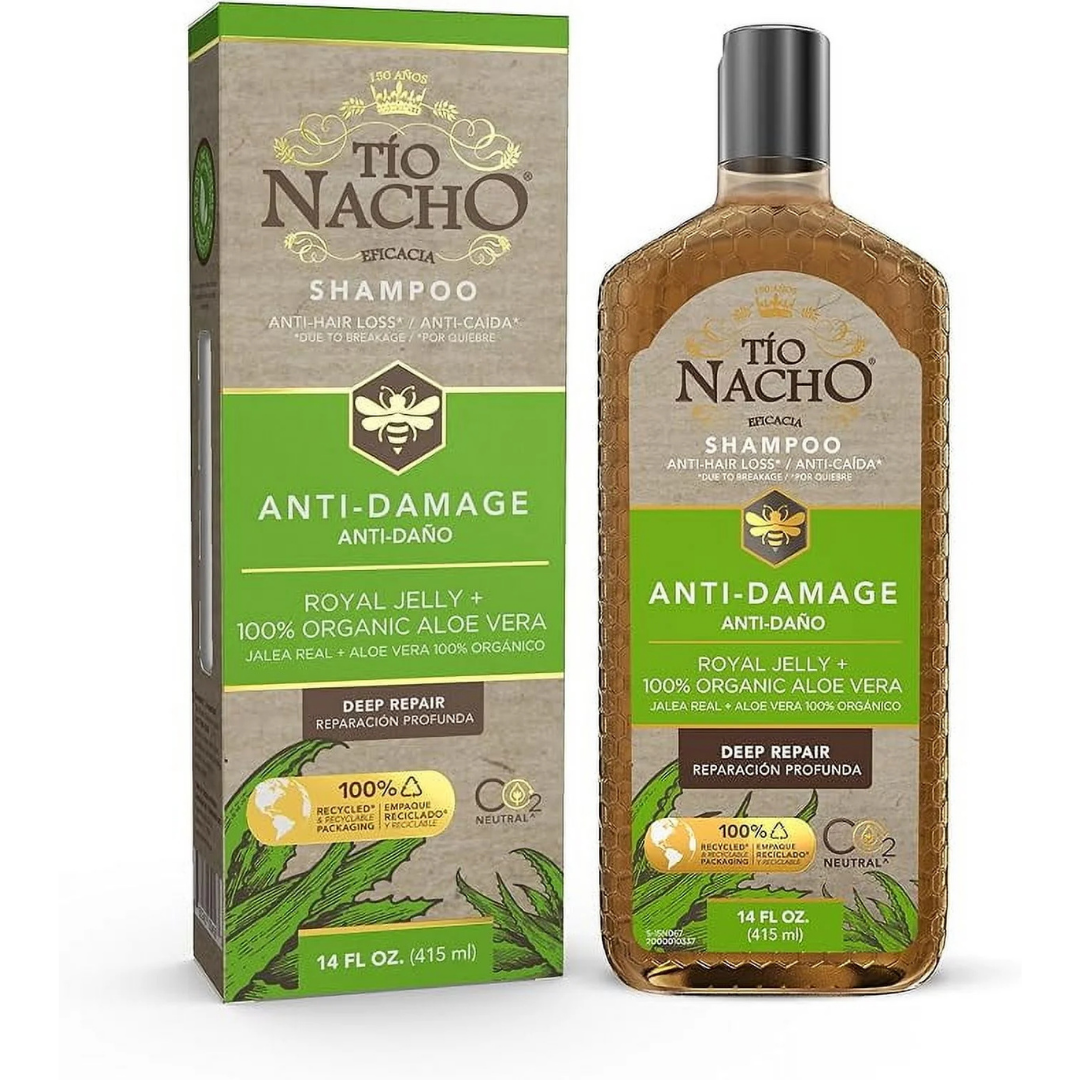 Tio Nacho Anti-Damage Shampoo Royal Jelly + Aloe Vera (14oz) DestGlow