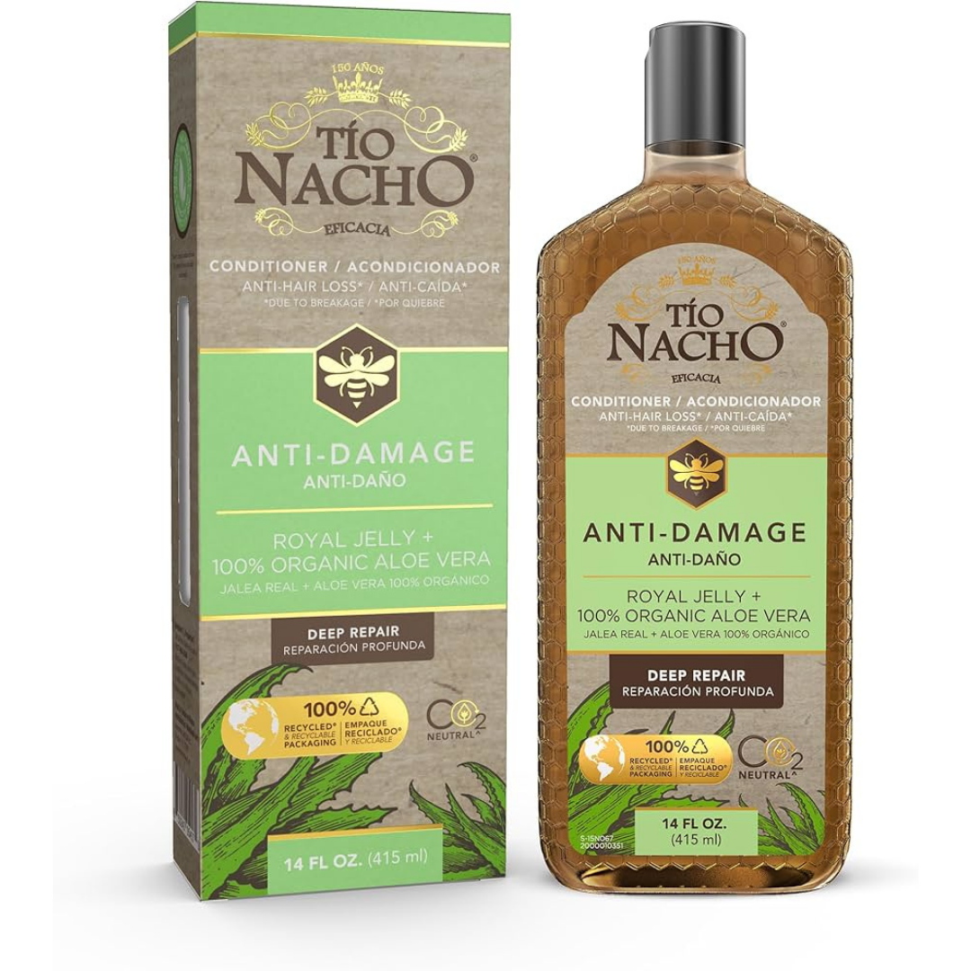Tio Nacho Anti-Damage Conditioner Royal Jelly + Aloe Vera (14oz) DestGlow