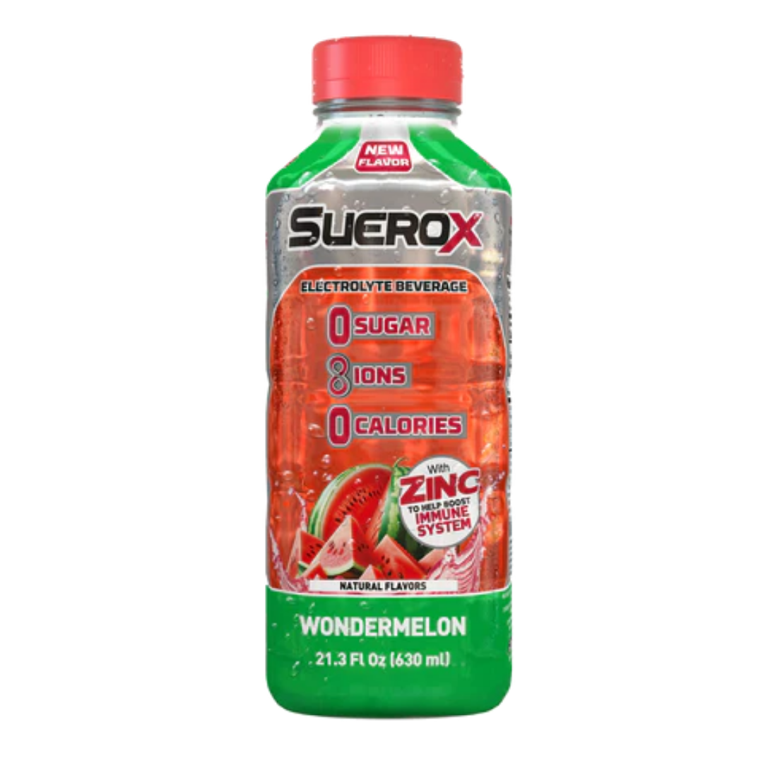 Suerox Zero Sugar Wondermelon Electrolyte Beverage 21.3oz DestGlow
