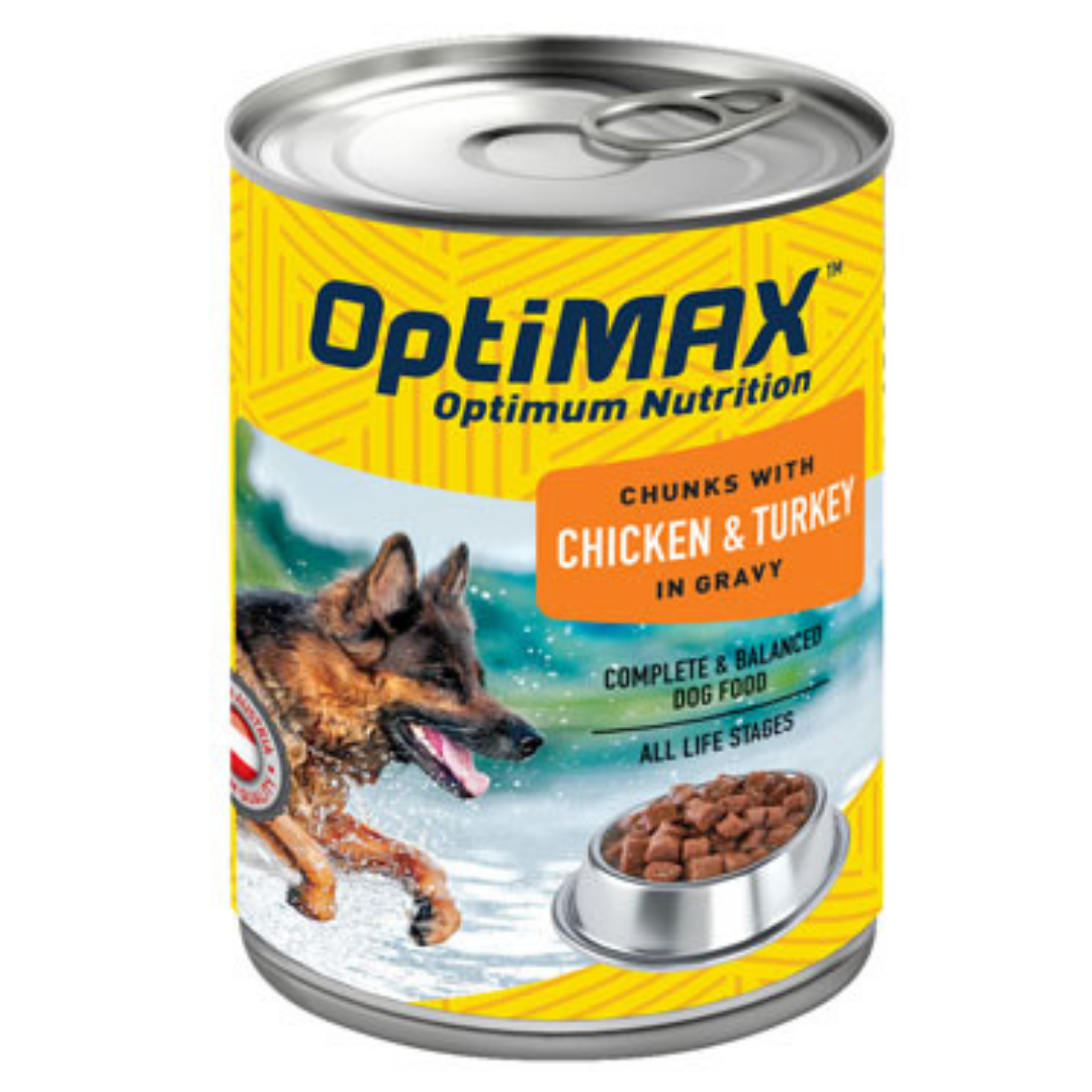 Optimax Chicken & Turkey Wet Dog Food 14.6oz DestGlow