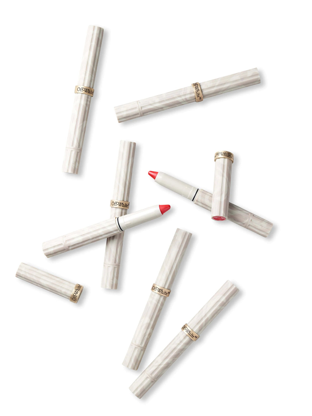 Off White Unisex Imprint Signal Pencil DestGlow