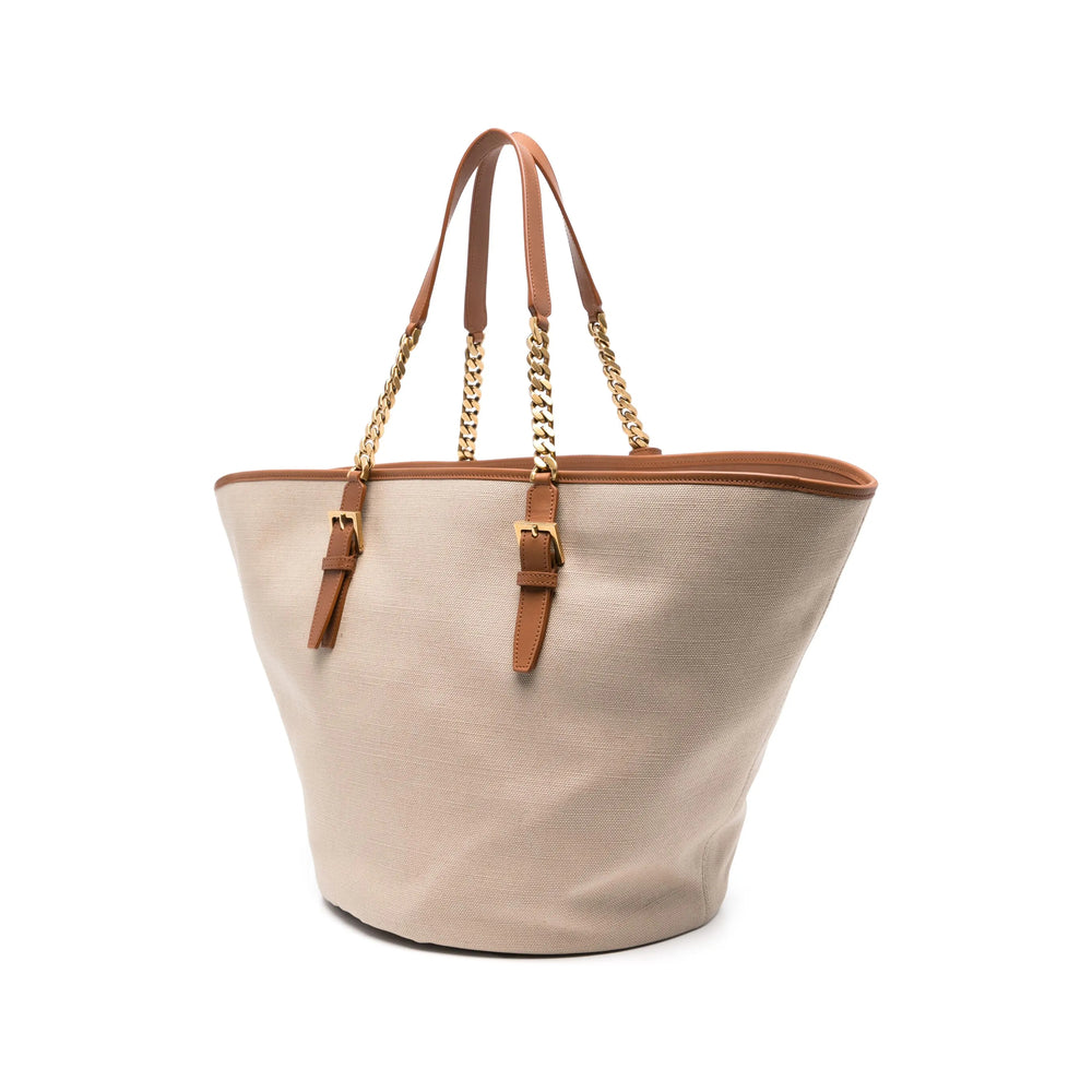 Saint Laurent Neutrals Tote Bags Women by Luosophy