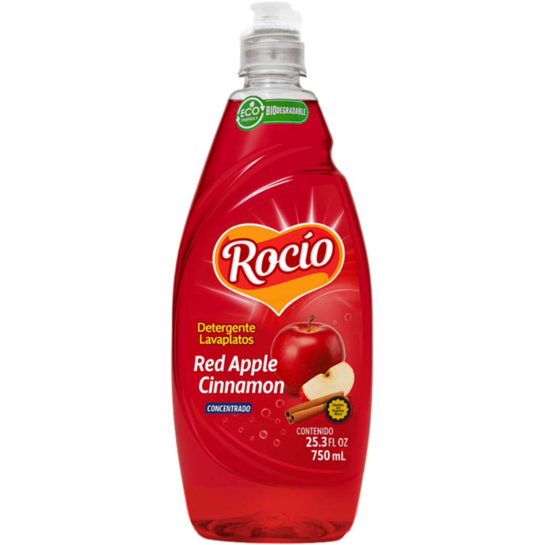 Rocio Concentrated Dishwashing Liquid Red Apple Cinnamon (25.3oz) DestGlow