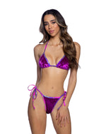 2PC Crushed Velvet Bikini Tie Set