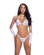 2PC Fully Bedazzled Rhinestone Bikini Set