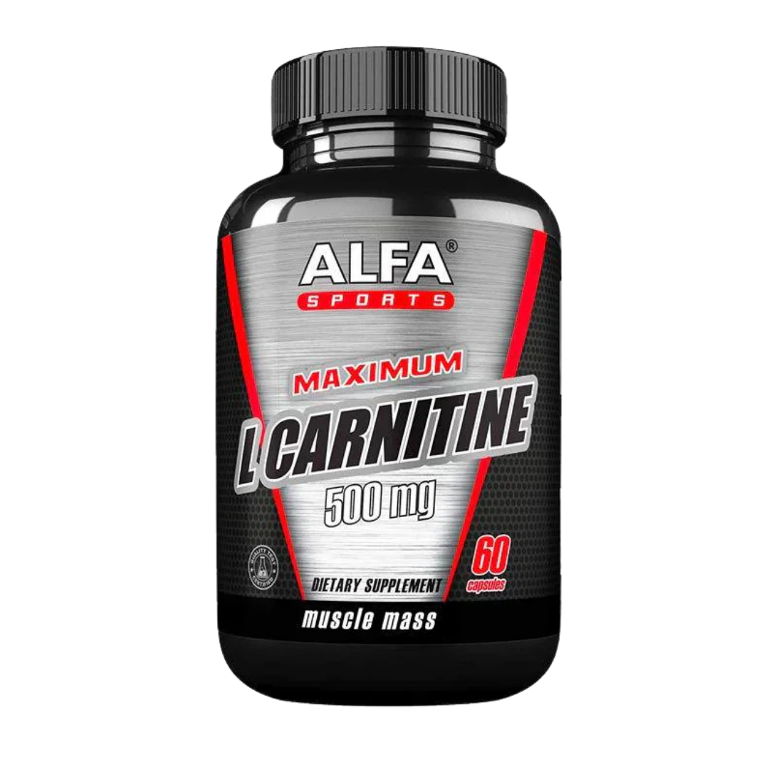 Alfa Sports Maximum L-Carnitine 500mg (60 Capsules) by Farmacias Savia