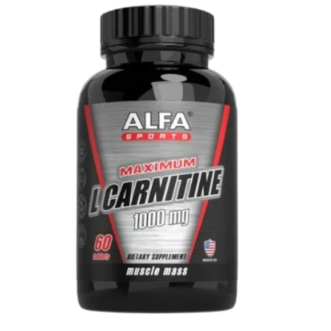 Alfa L-Carnitine 1000mg Tablets (60 Count) by Farmacias Savia