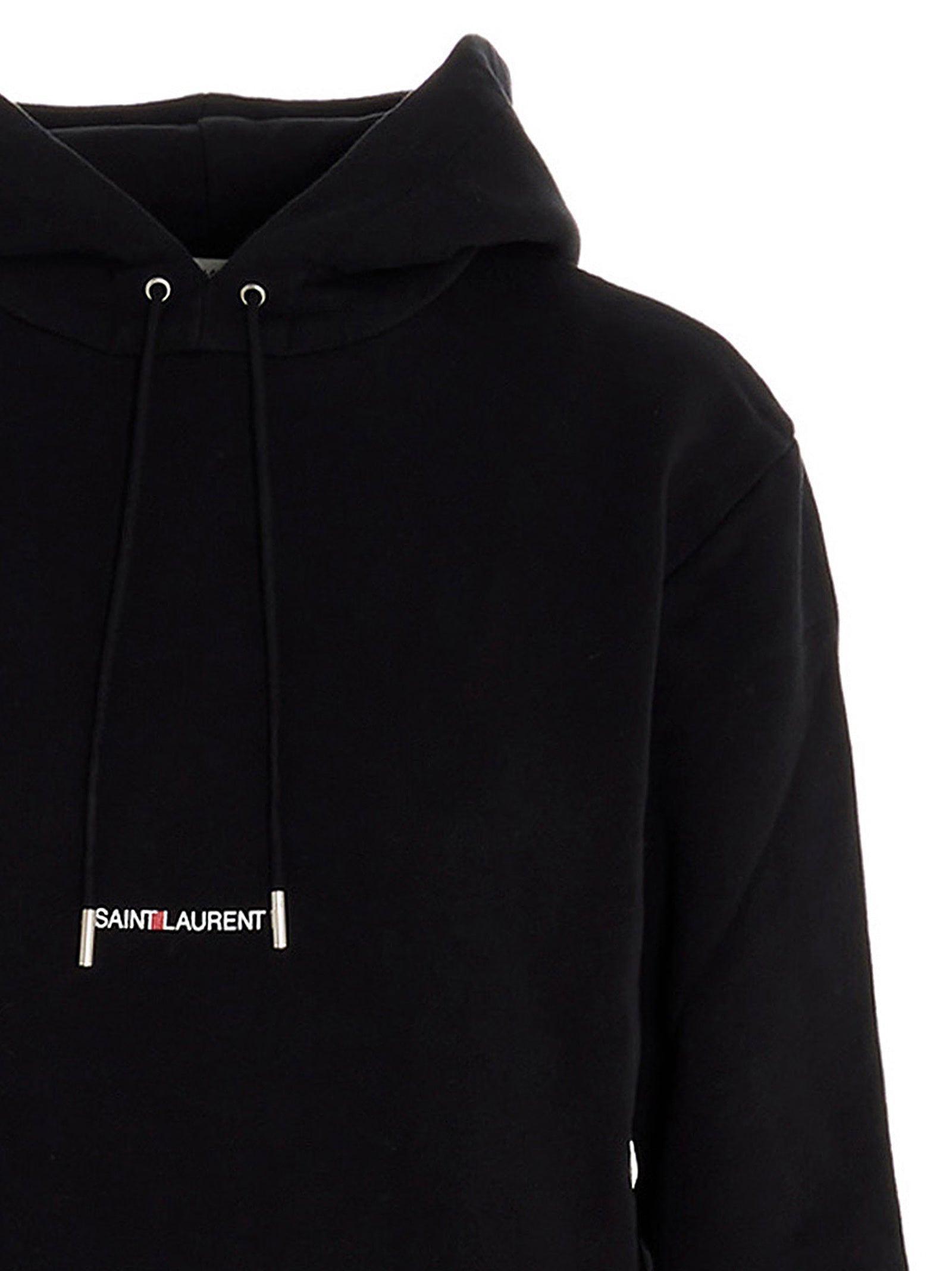 Saint Laurent Women Logo Print Hoodie DestGlow