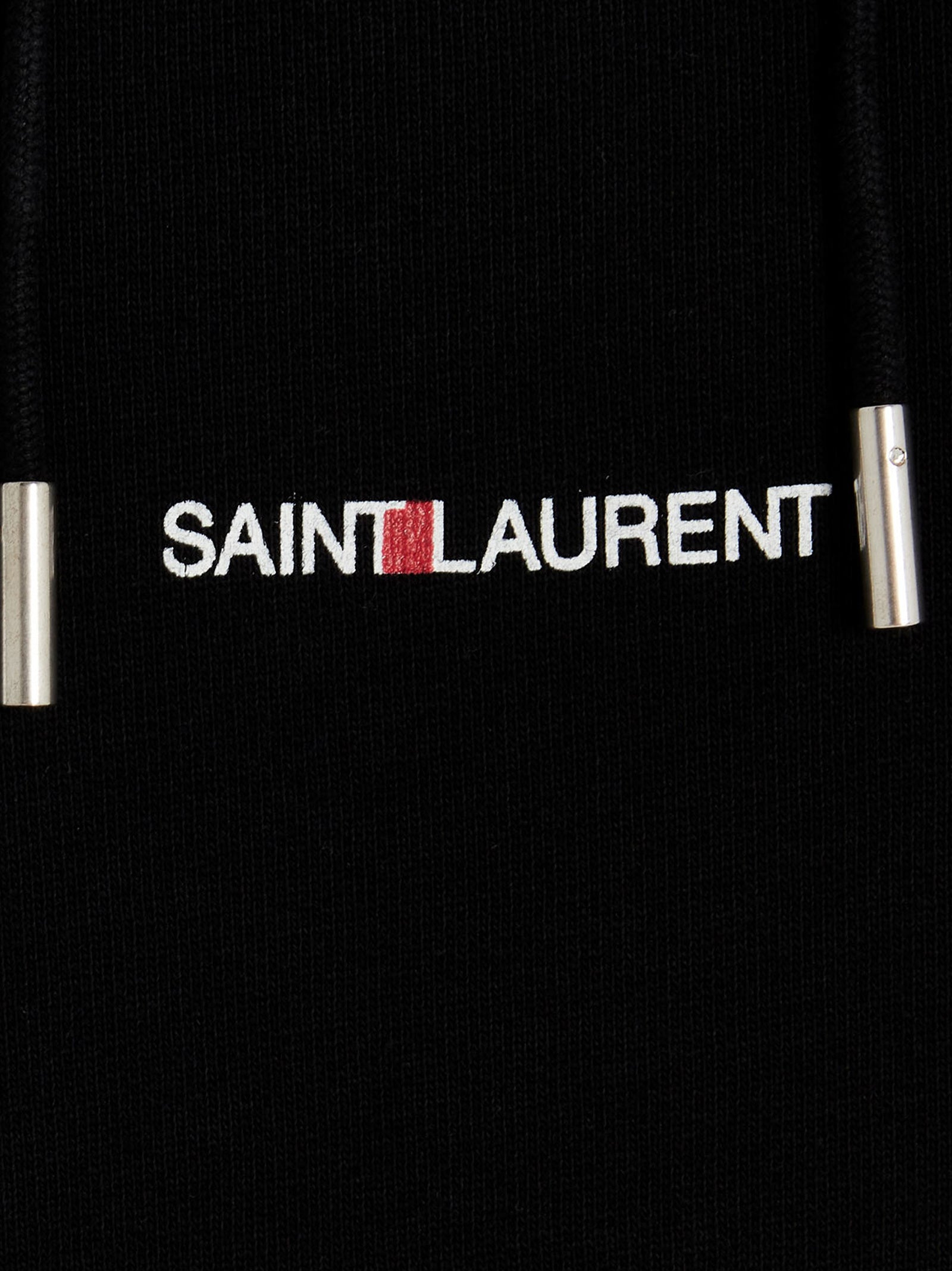 Saint Laurent Women Logo Print Hoodie DestGlow