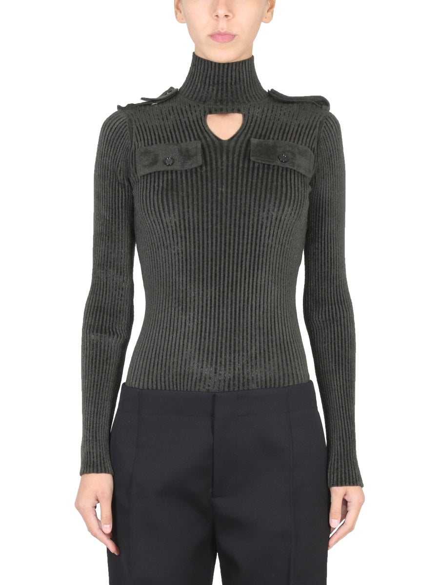 Bottega Veneta Women Maglia Military DestGlow