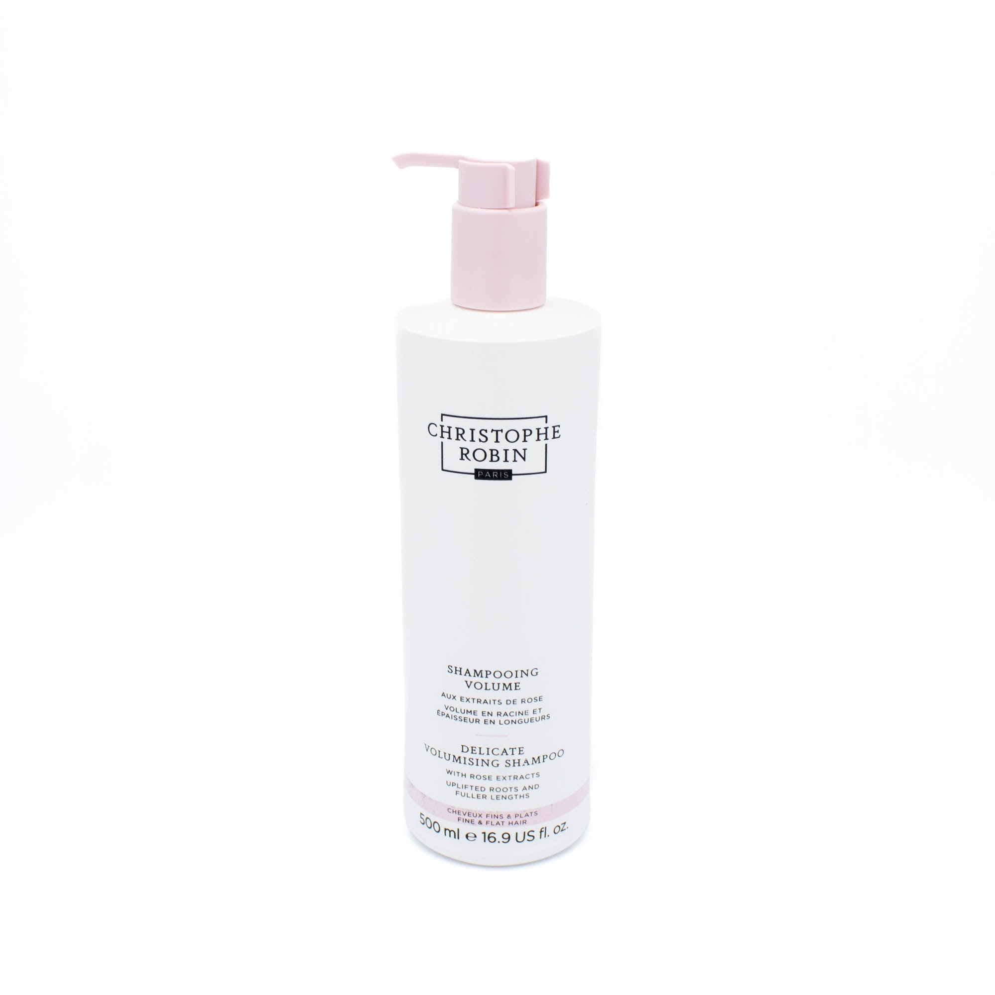 CHRISTOPHE ROBIN Delicate Volumizing Shampoo with Rose Extracts 16.9oz - Imperfect Container by This is Beauty US