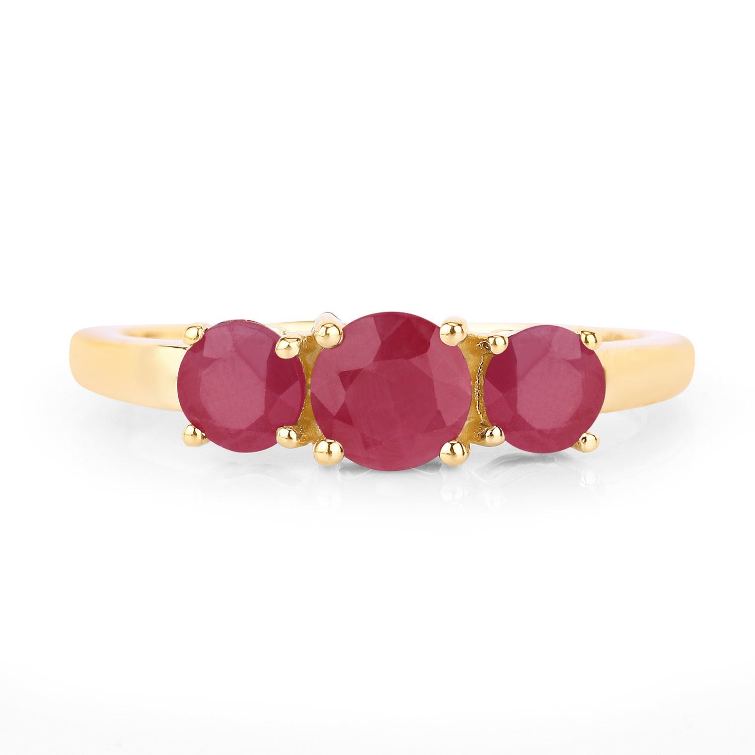 1.15 Carat Genuine Ruby 14K Yellow Gold Ring by Bids.com