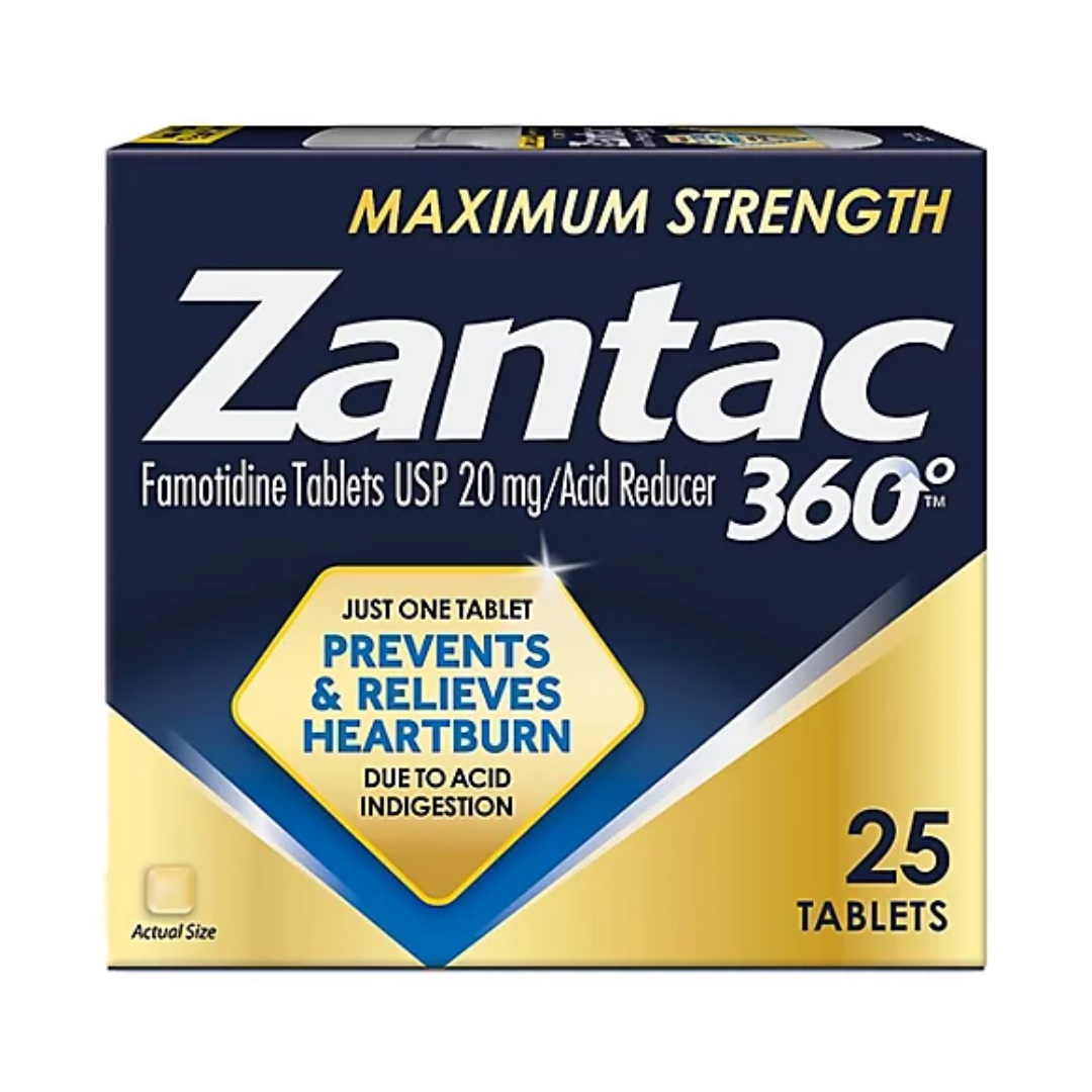 Zantac 360 Maximum Strength Famotidine (25 Tablets) by Farmacias Savia