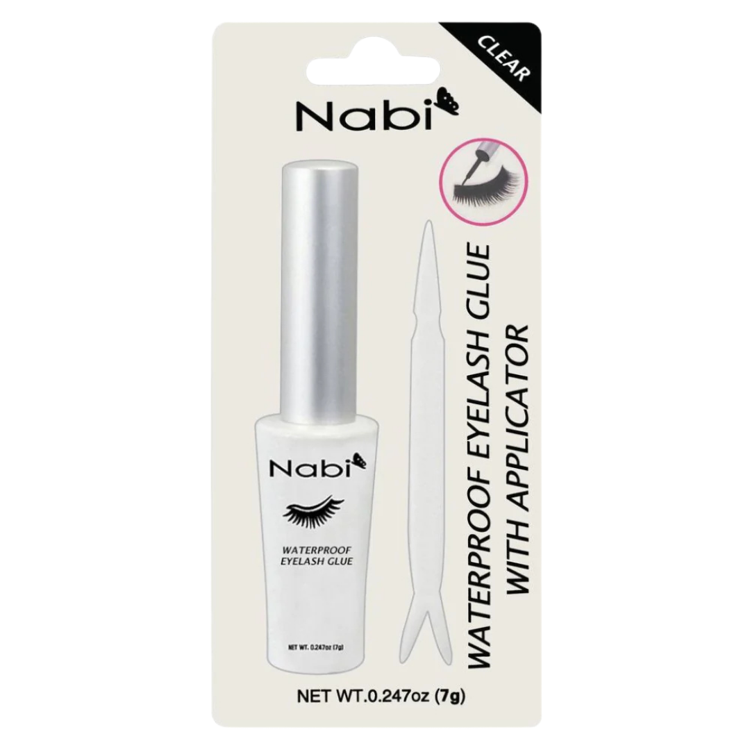 Nabi Waterproof Eyelash Glue Clear with Applicator (0.25 oz) by Farmacias Savia