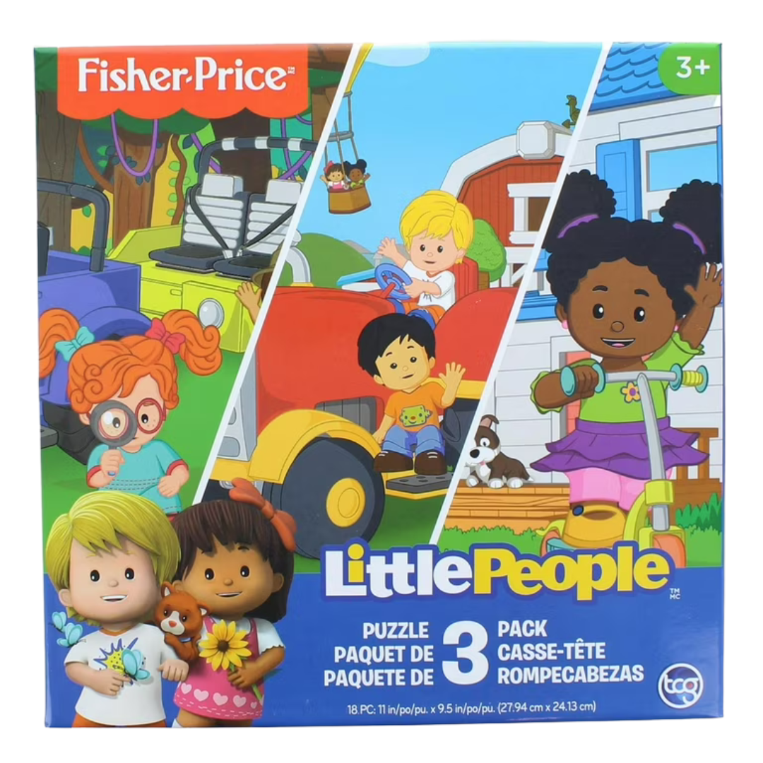 Fisher-Price Little People 3-Pack Puzzle Set (3Y+) DestGlow