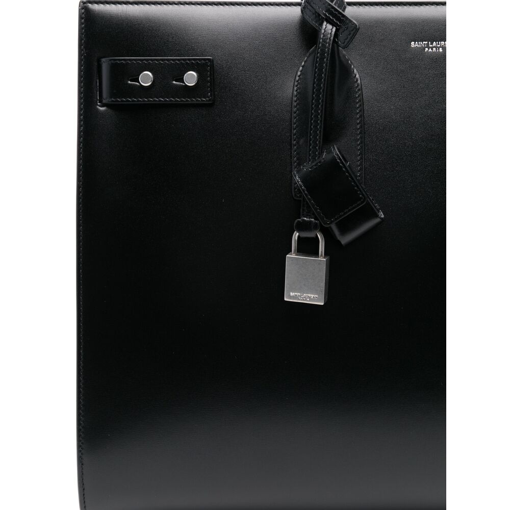 Saint Laurent Black Tote Bags Men by Luosophy