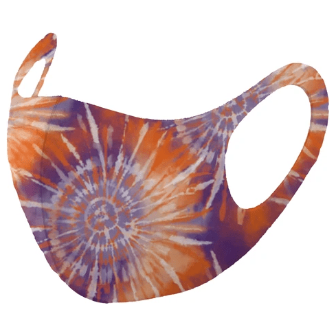Mask4Aide Reusable Unisex Face Mask Orange & Purple Tie Dye by Pasteur Pharmacy