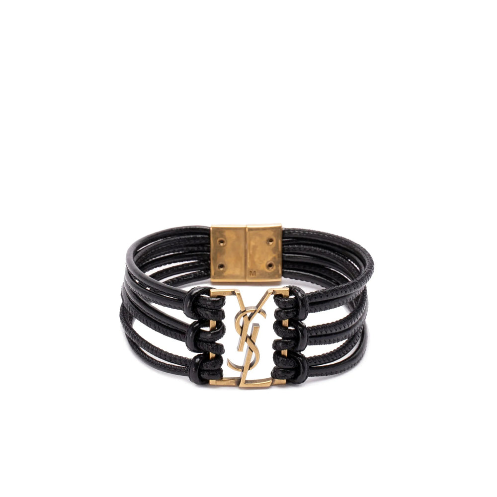 Saint Laurent Black Bracelets Women by Luosophy