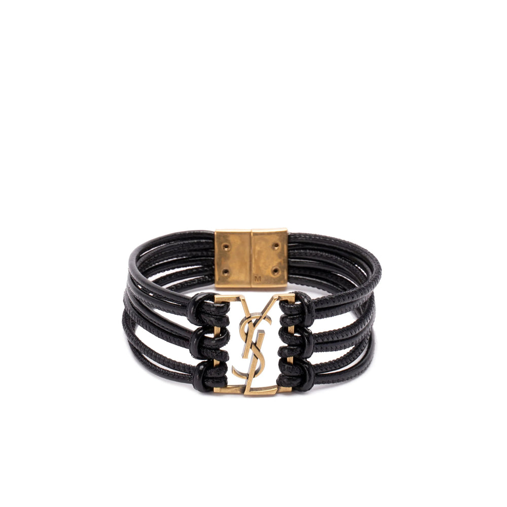 Saint Laurent Black Bracelets Women by Luosophy