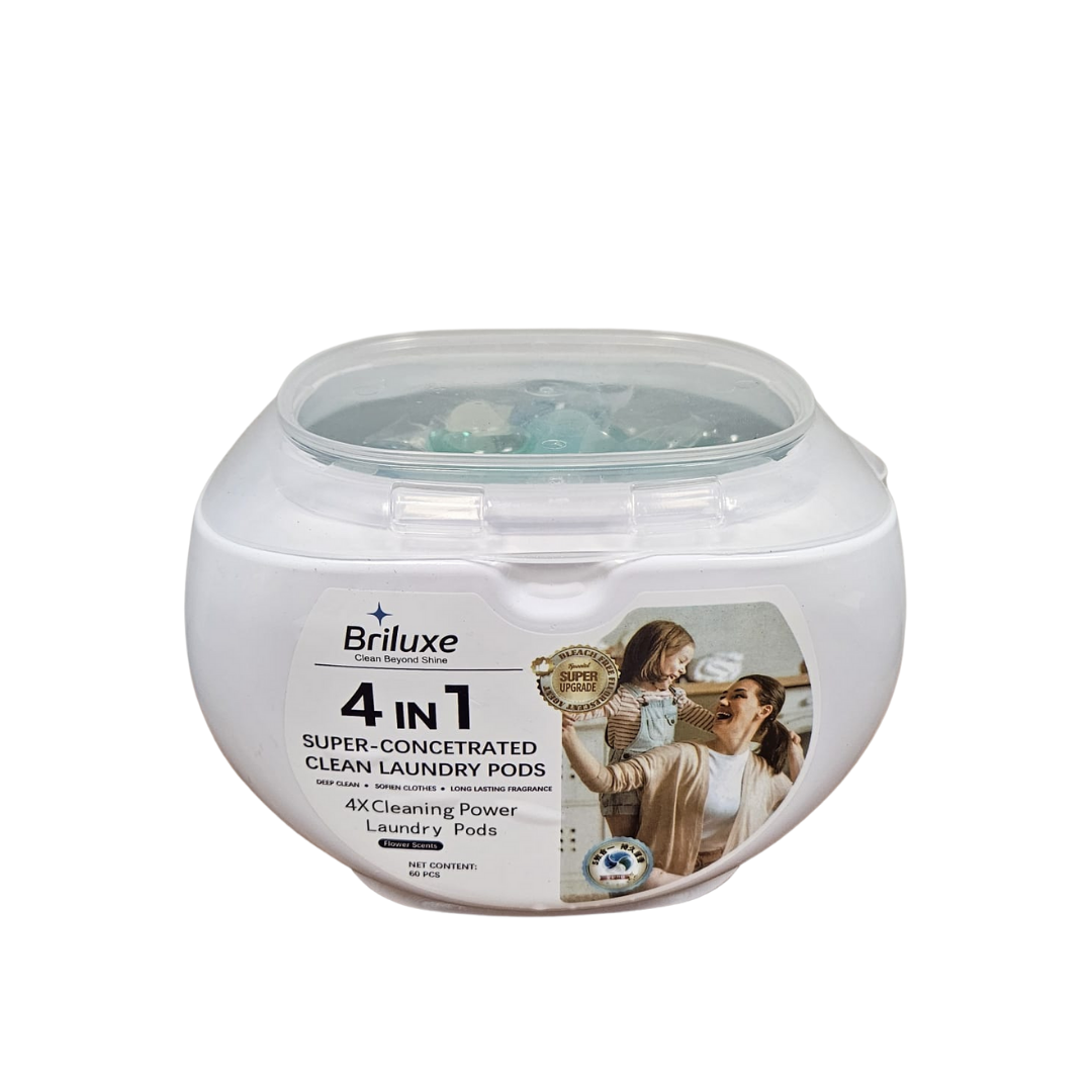 Briluxe 4-in-1 Super-Concentrated Laundry Detergent Pods (60ct) DestGlow