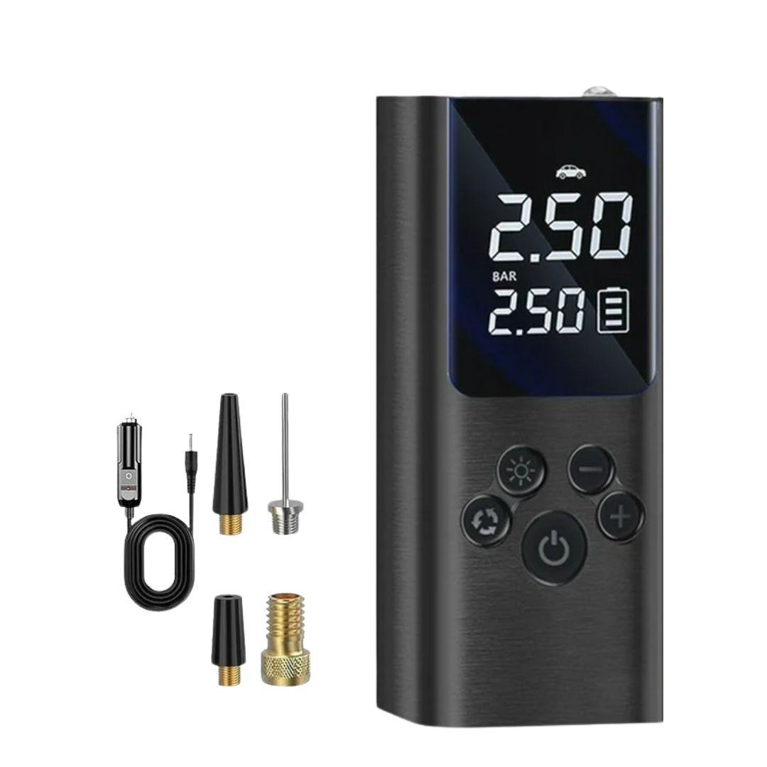 Portable Rechargeable Digital Tire Inflator Air Pump with LED Display DestGlow