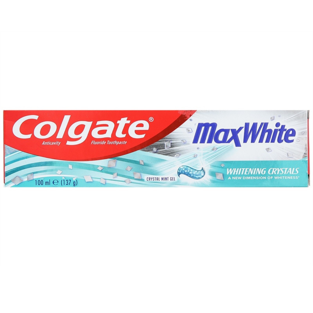 Colgate Max White Toothpaste Crystal Mint Gel (100ml) DestGlow